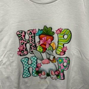 Easter White Graphic T-Shirt